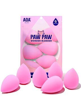 Sponge Set Makeup Blender Latex Free and High-definition Set of 6 Makeup Blender